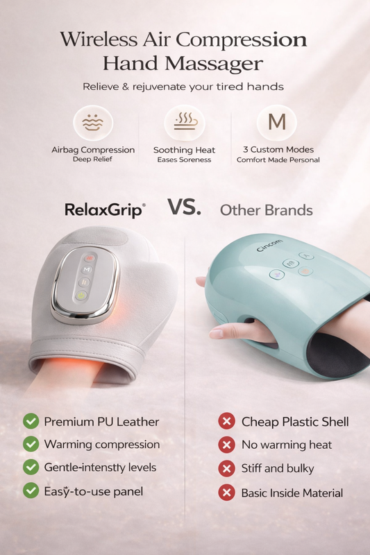RelaxGrip Wireless Compression Hand Massager